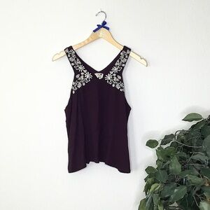 L.A. Hearts Maroon Tank Top
